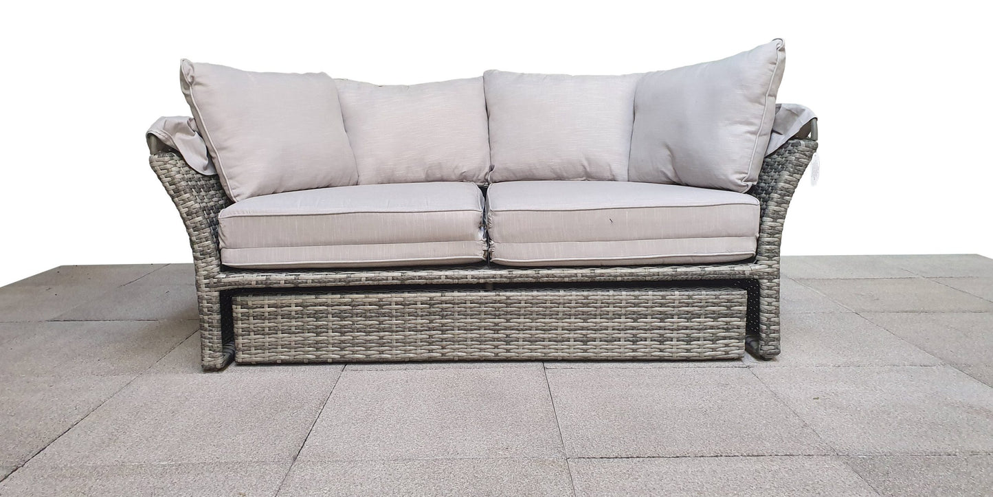 Rattan Lily Modular Daybed with Sunroof in Grey | Lily0015