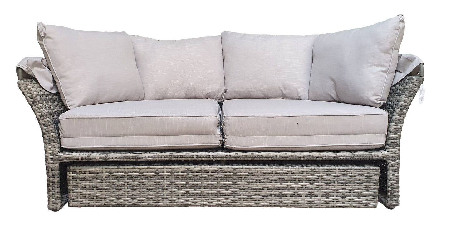 Rattan Lily Modular Daybed with Sunroof in Grey | Lily0015