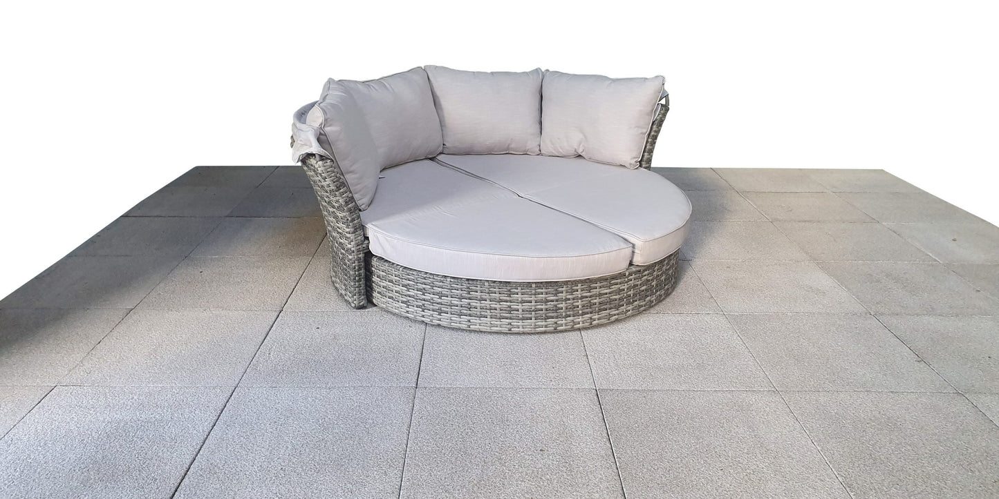 Rattan Lily Modular Daybed with Sunroof in Grey | Lily0015