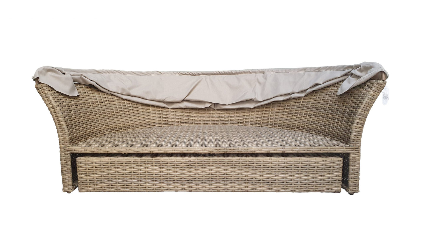 Rattan Lily Modular Daybed with Sunroof in Nature | Lily0016