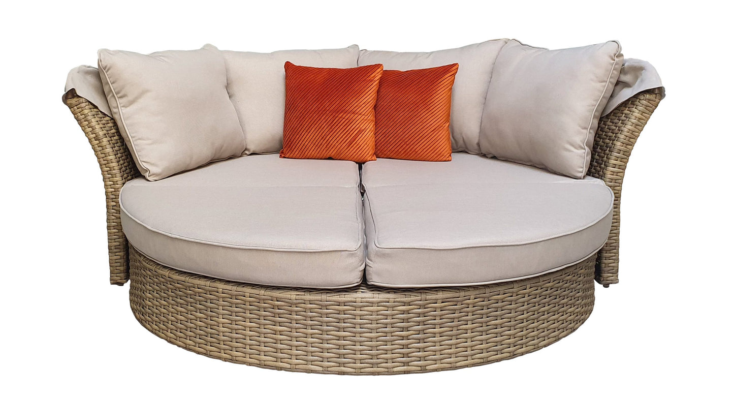 Rattan Lily Modular Daybed with Sunroof in Nature | Lily0016