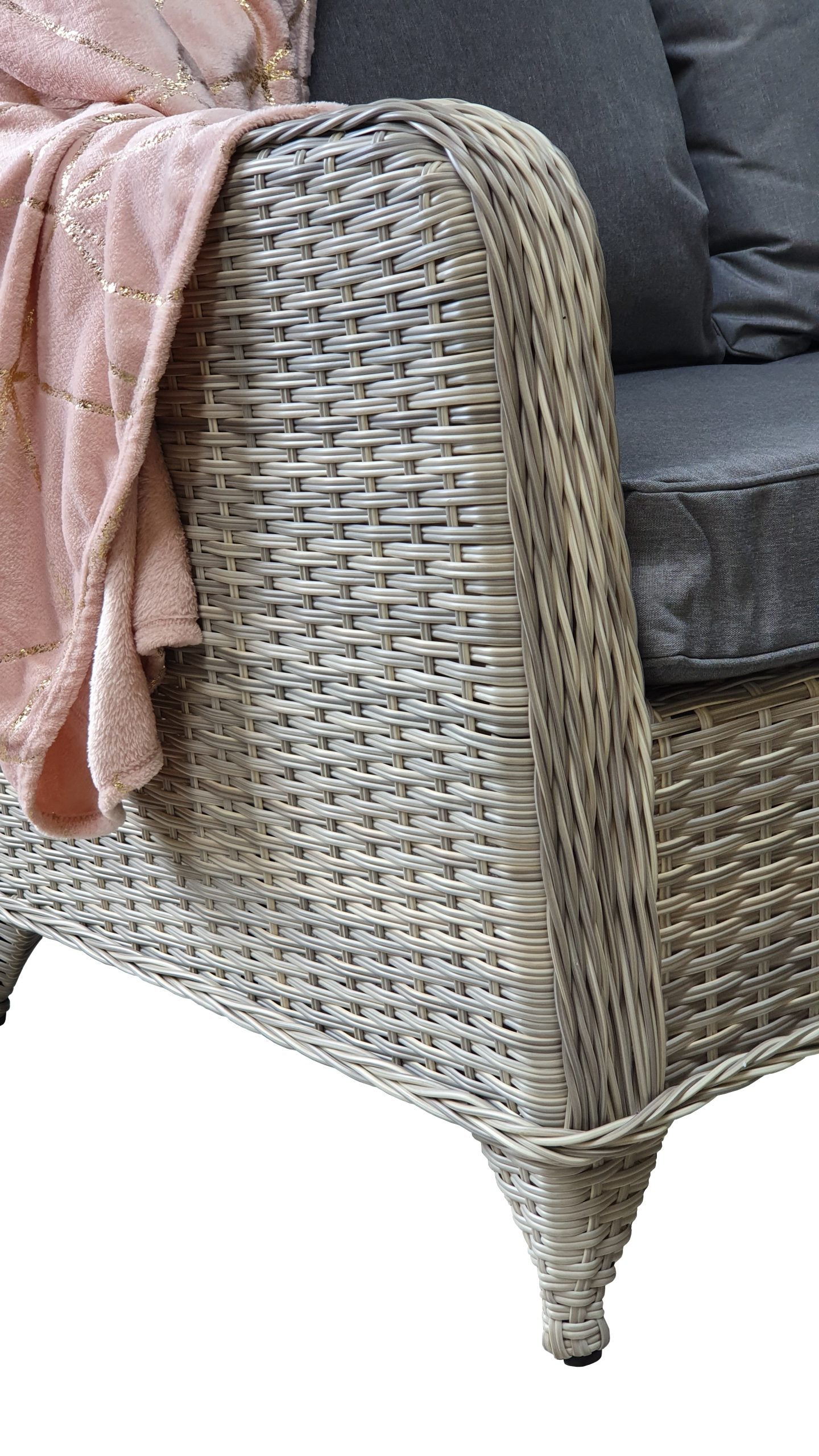 Rattan Corner Dining Sofa with Gas Fire Pit | Megh0323
