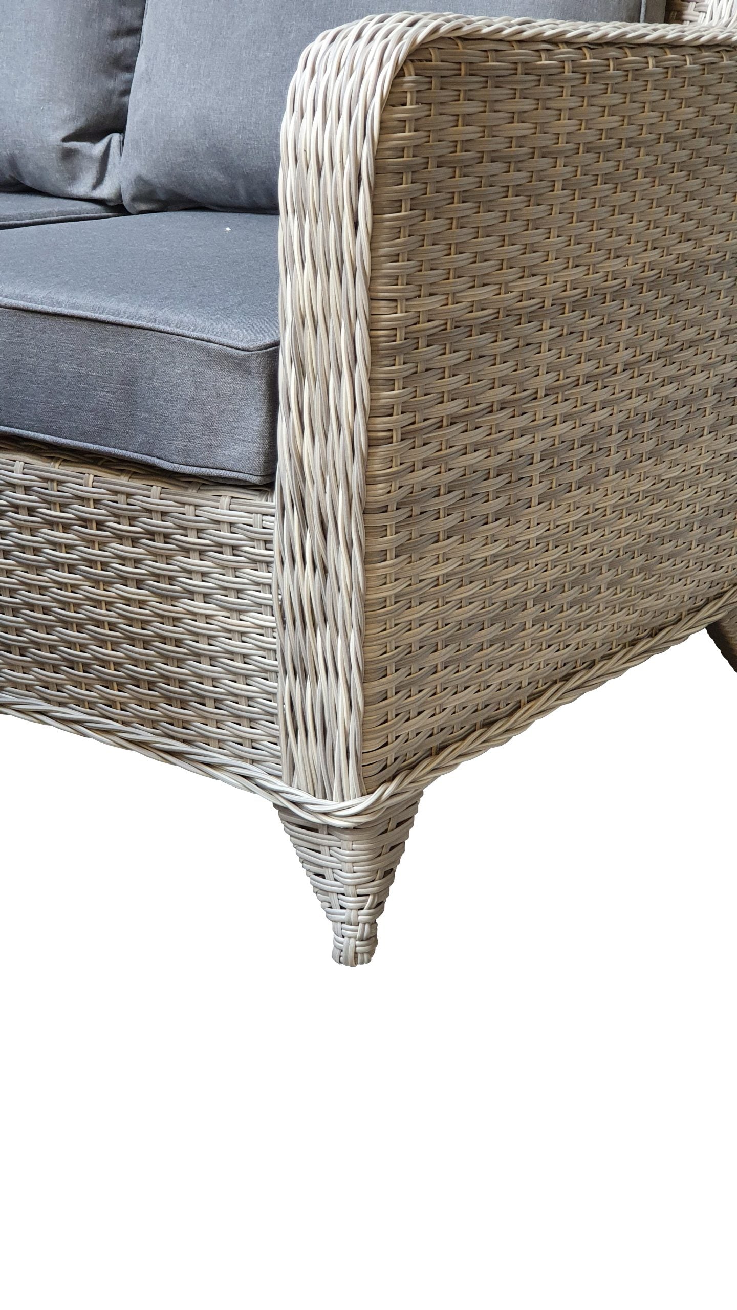 Rattan Corner Dining Sofa with Gas Fire Pit | Megh0323
