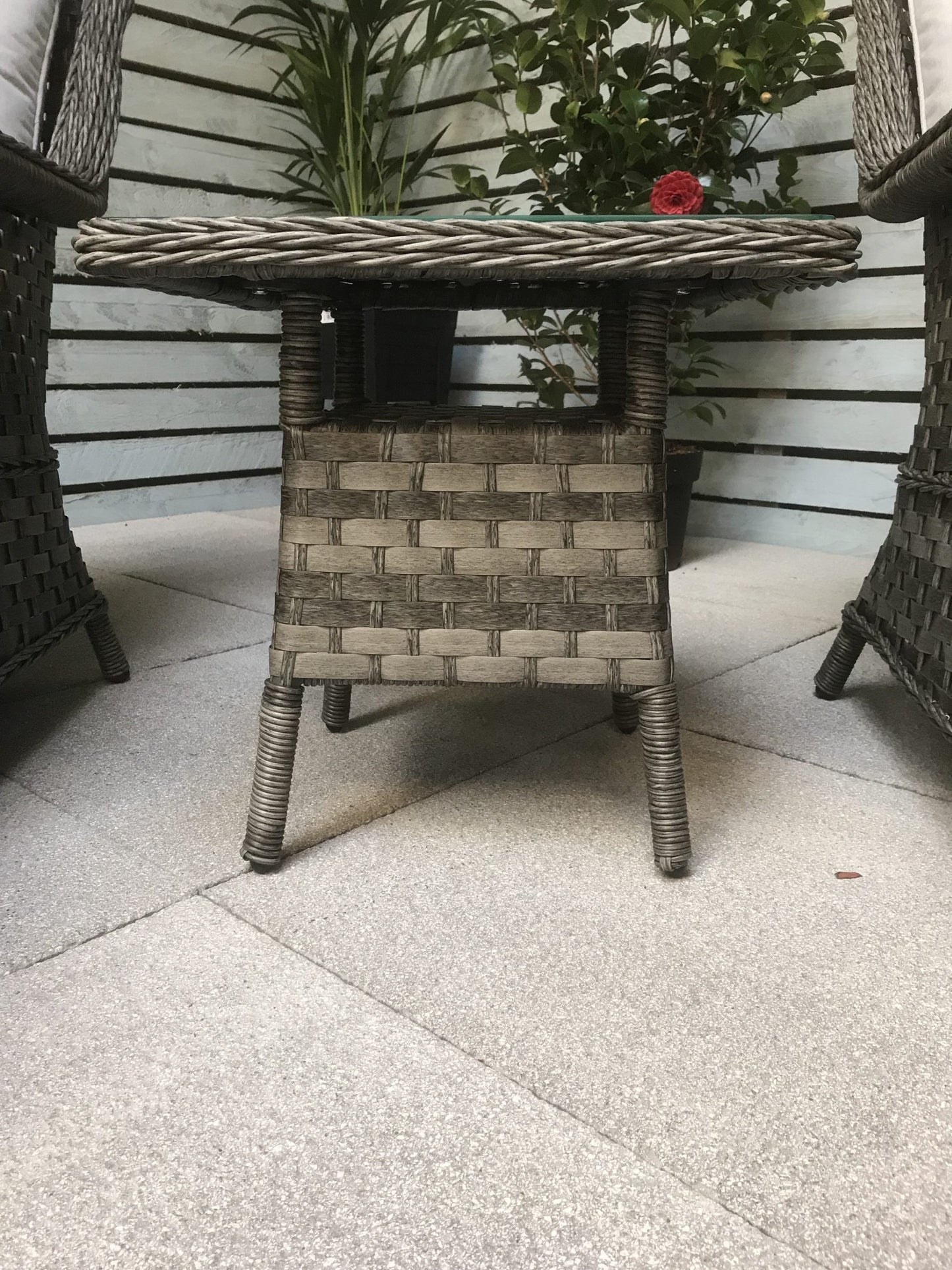 Rattan Grey Five Piece Lounge Set in Grey | Mia | Mia0102
