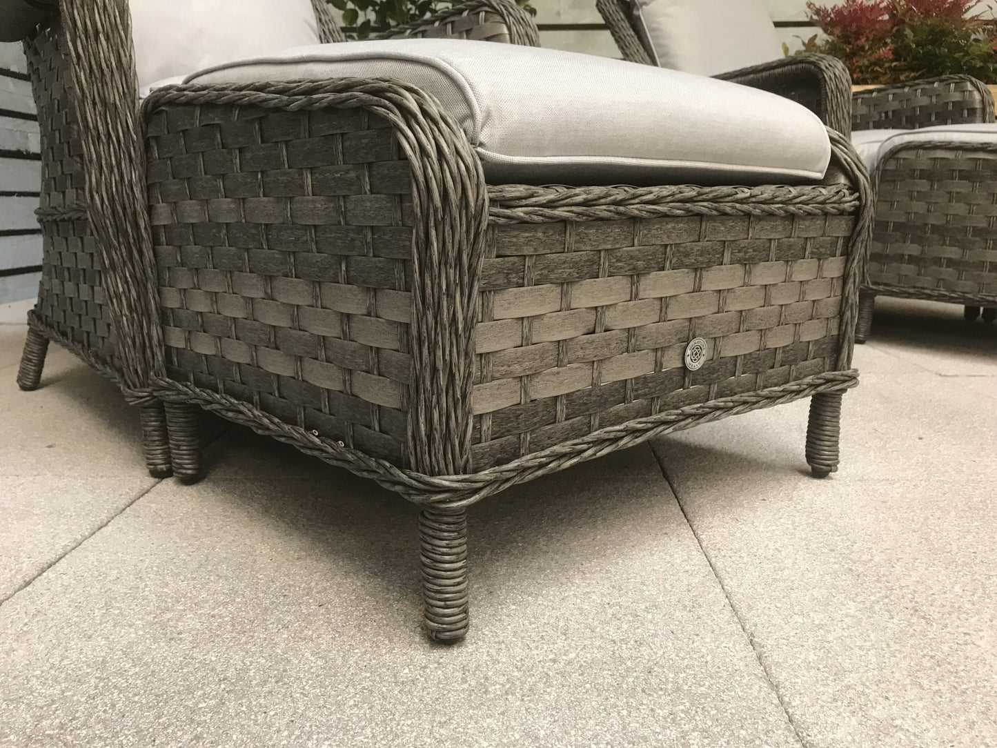 Rattan Grey Five Piece Lounge Set in Grey | Mia | Mia0102