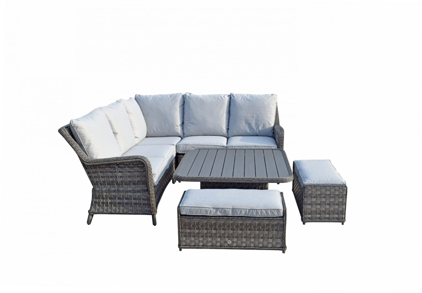 Signature Weave - Rattan Corner Dining Sofa with Lift Table | Mia0314
