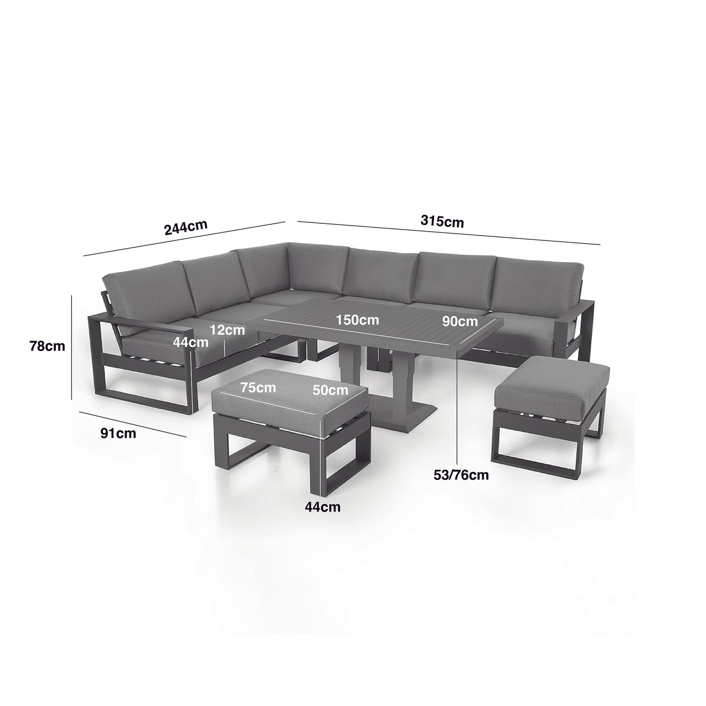 Homeflair – Ascot Rattan Dining Set