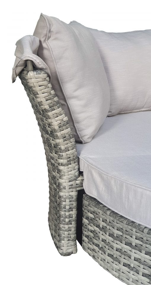 Rattan Lily Modular Daybed with Sunroof in Grey | Lily0015