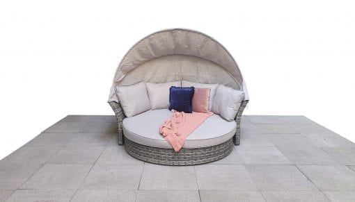Rattan Lily Modular Daybed with Sunroof in Grey | Lily0015