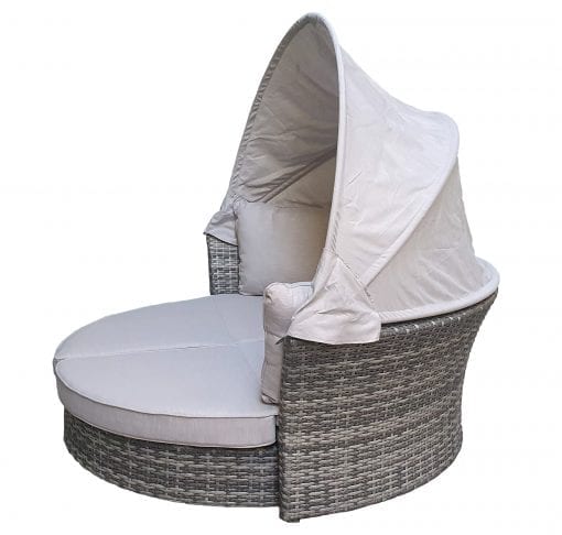 Rattan Lily Modular Daybed with Sunroof in Grey | Lily0015
