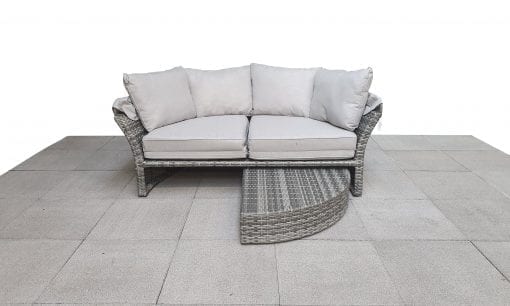 Rattan Lily Modular Daybed with Sunroof in Grey | Lily0015