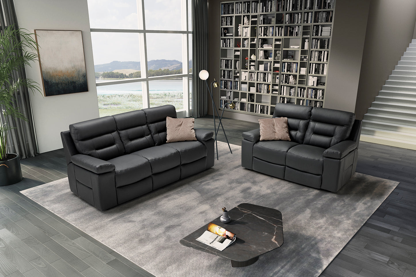Amalfi Leather Recliner & Static Sofa Collection | Exclusive