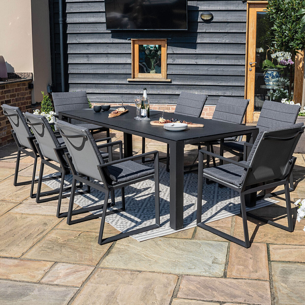 Homeflair - Manhattan Aluminium Dining Set