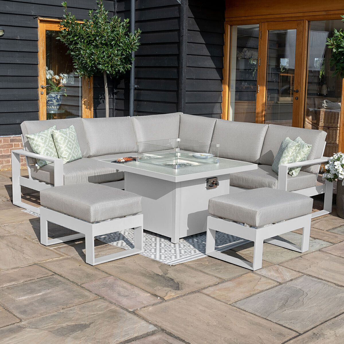 Homeflair – Amalfi S Aluminium Corner Dining Set