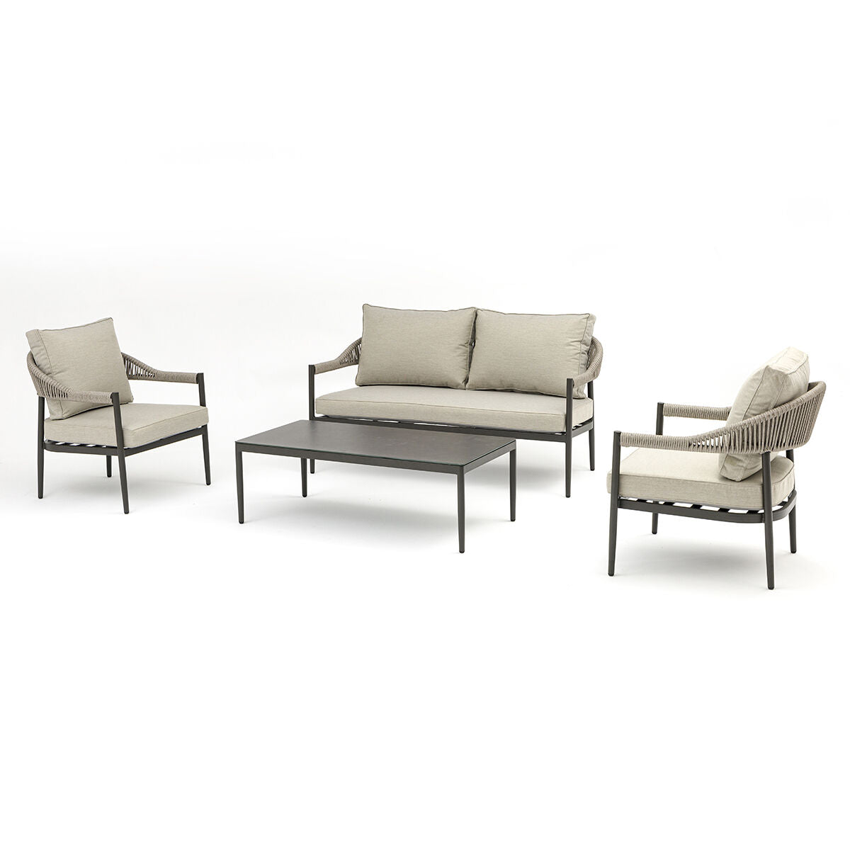 Homeflair - Roma Rope Weave Sofa Set