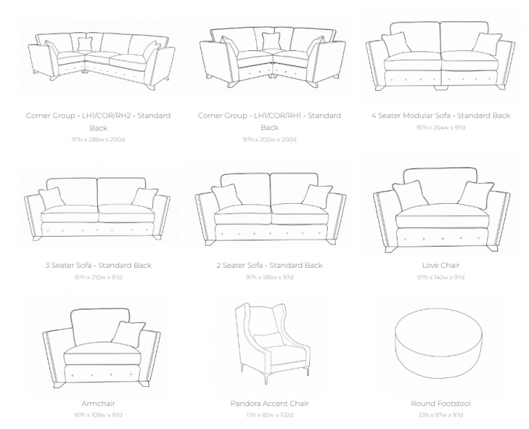 Pandora Fabric Sofa Collection | Buoyant Upholstery