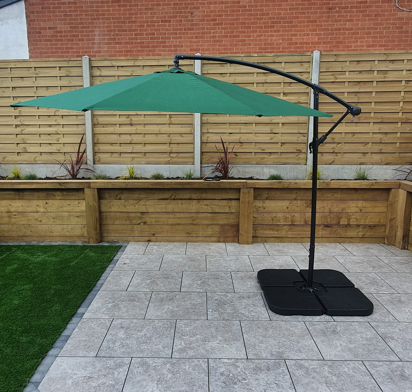Rattan 3m Banana Parasol | Para0345