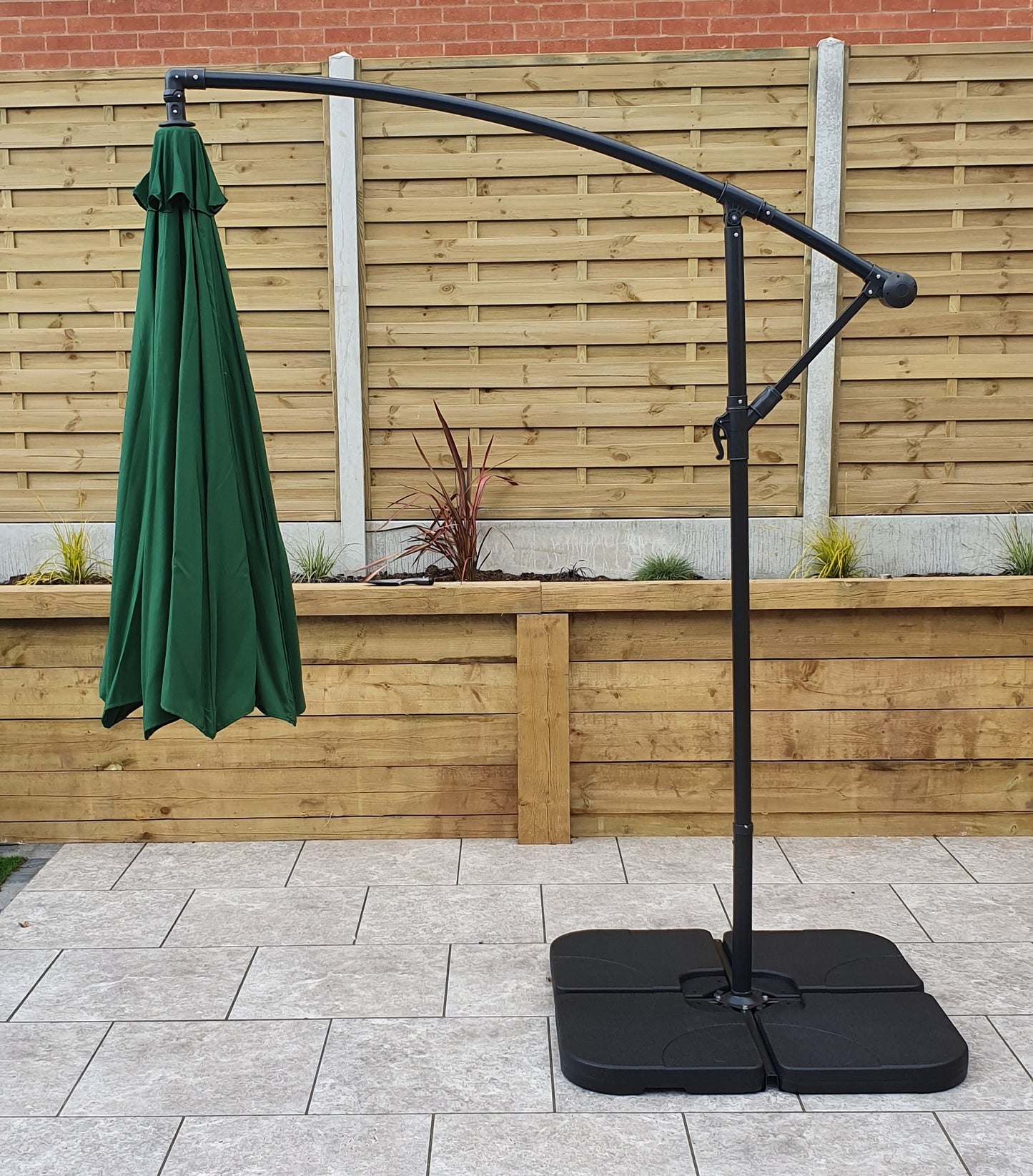 Rattan 3m Banana Parasol | Para0345