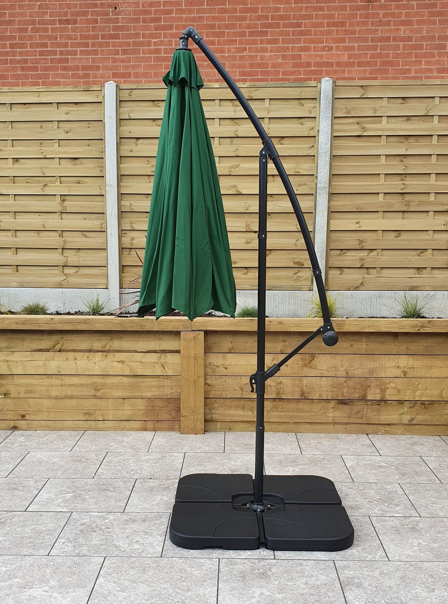 Rattan 3m Banana Parasol | Para0345