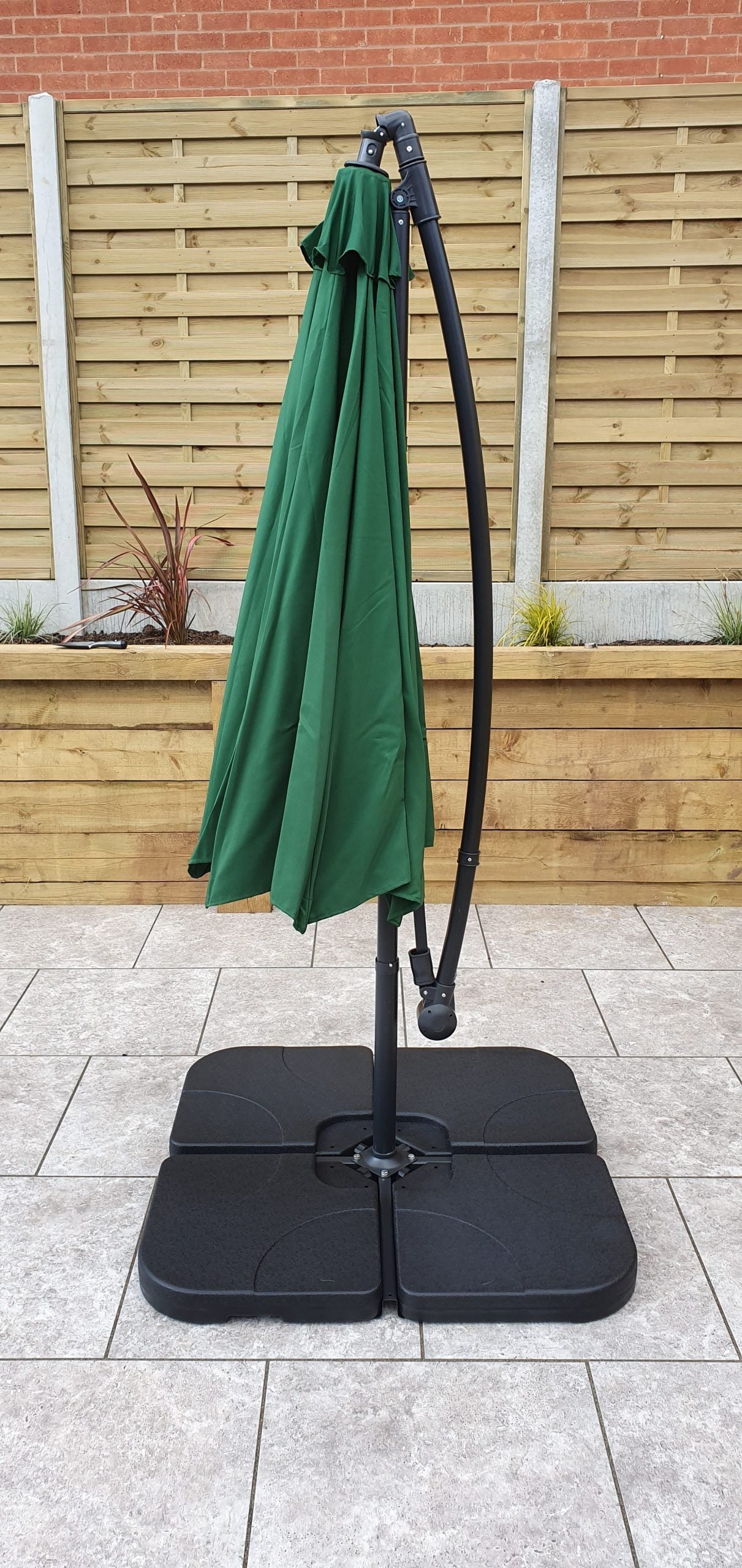 Rattan 3m Banana Parasol | Para0345