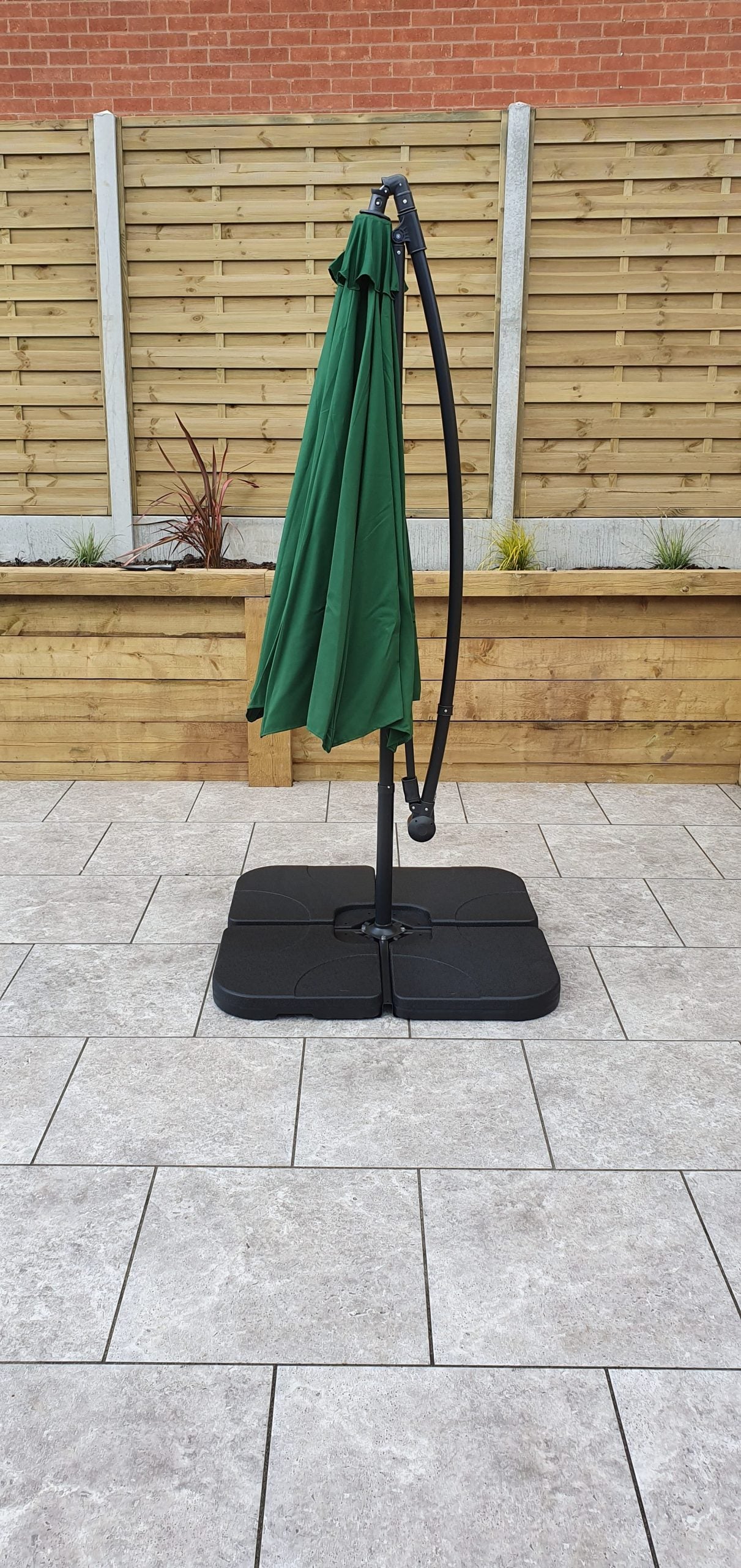 Rattan 3m Banana Parasol | Para0345