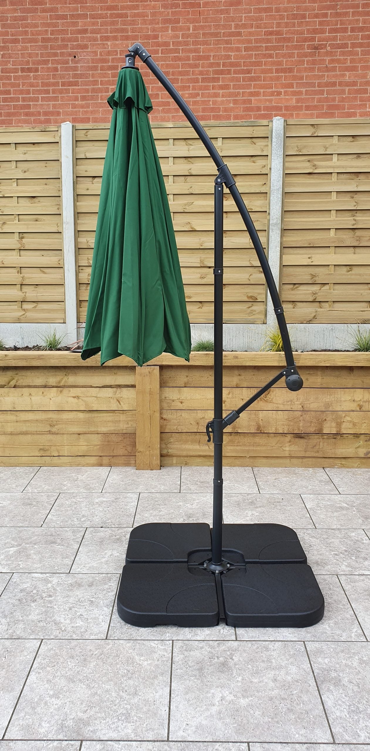 Rattan 3m Banana Parasol | Para0345