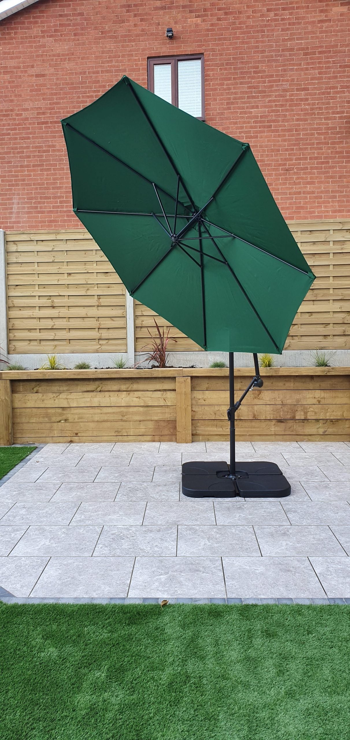 Rattan 3m Banana Parasol | Para0345