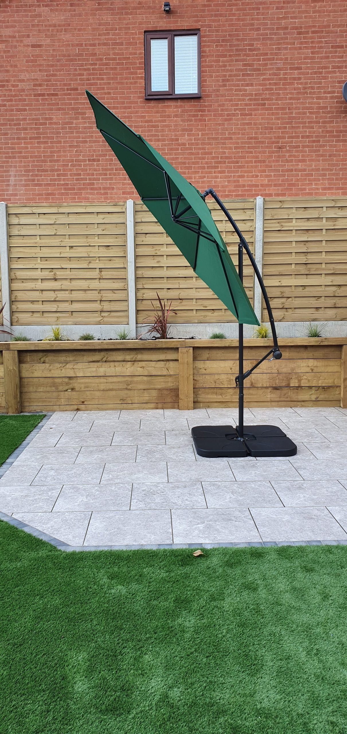 Rattan 3m Banana Parasol | Para0345