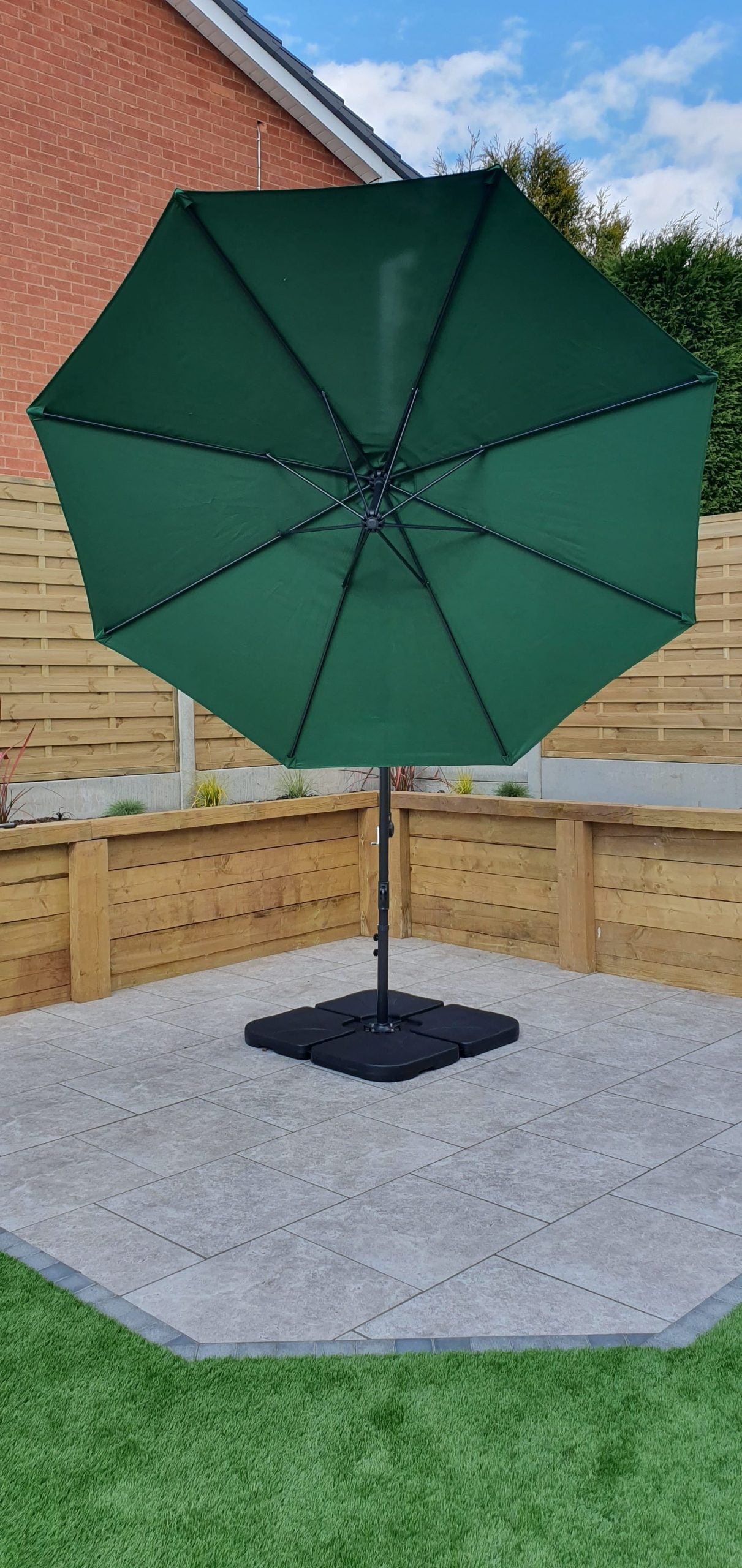 Rattan 3m Banana Parasol | Para0345