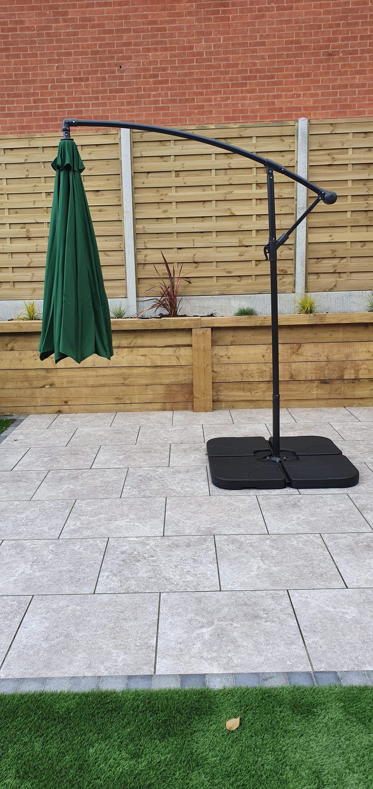 Rattan 3m Banana Parasol | Para0345