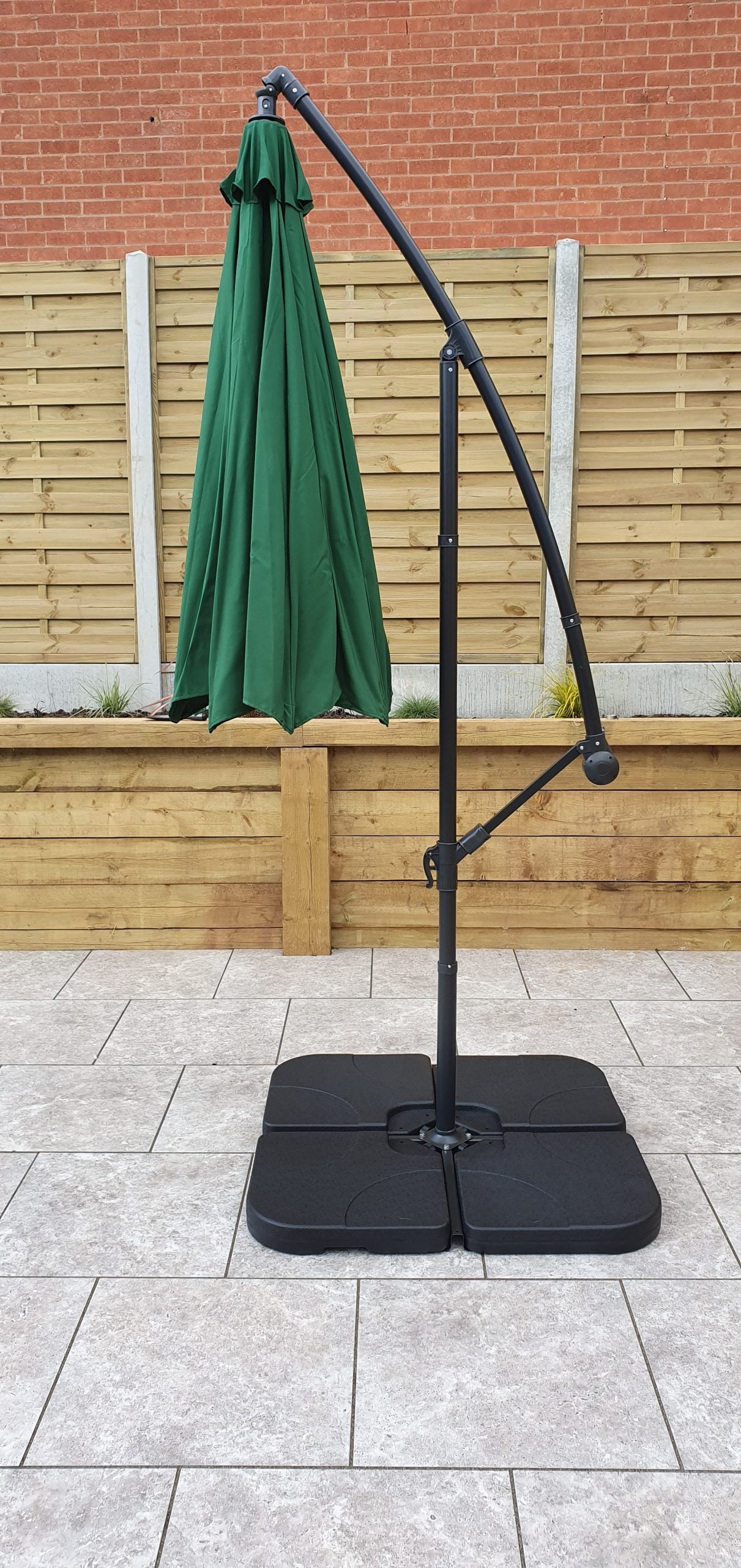 Rattan 3m Banana Parasol | Para0345