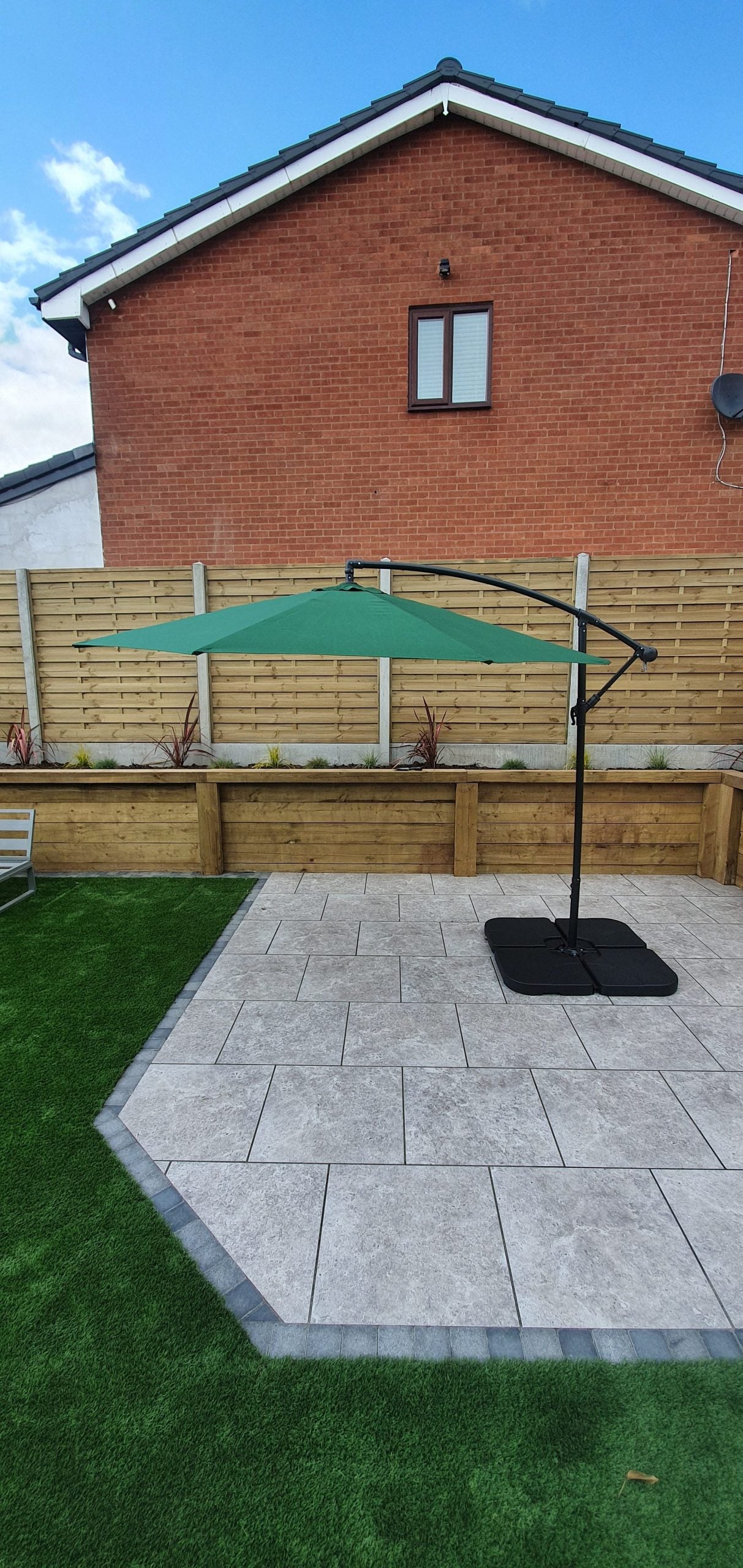 Rattan 3m Banana Parasol | Para0345