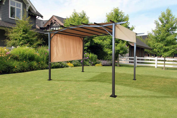 San Remo Pergola Gazebo 2.75×3.66m Mocha | SANGAZ2.75X3.66-MOCHA | AMIR