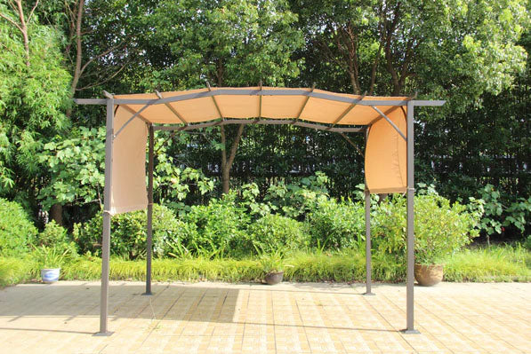 San Remo Pergola Gazebo 2.75×3.66m Mocha | SANGAZ2.75X3.66-MOCHA | AMIR