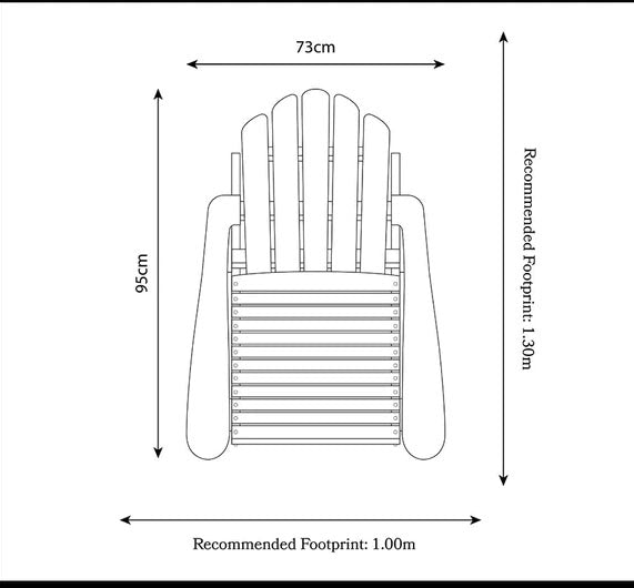 Vermont Fixed Adirondack Chair | VER001 | AMIR