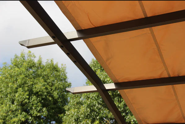 San Remo Pergola Gazebo 2.75×3.66m Mocha | SANGAZ2.75X3.66-MOCHA | AMIR