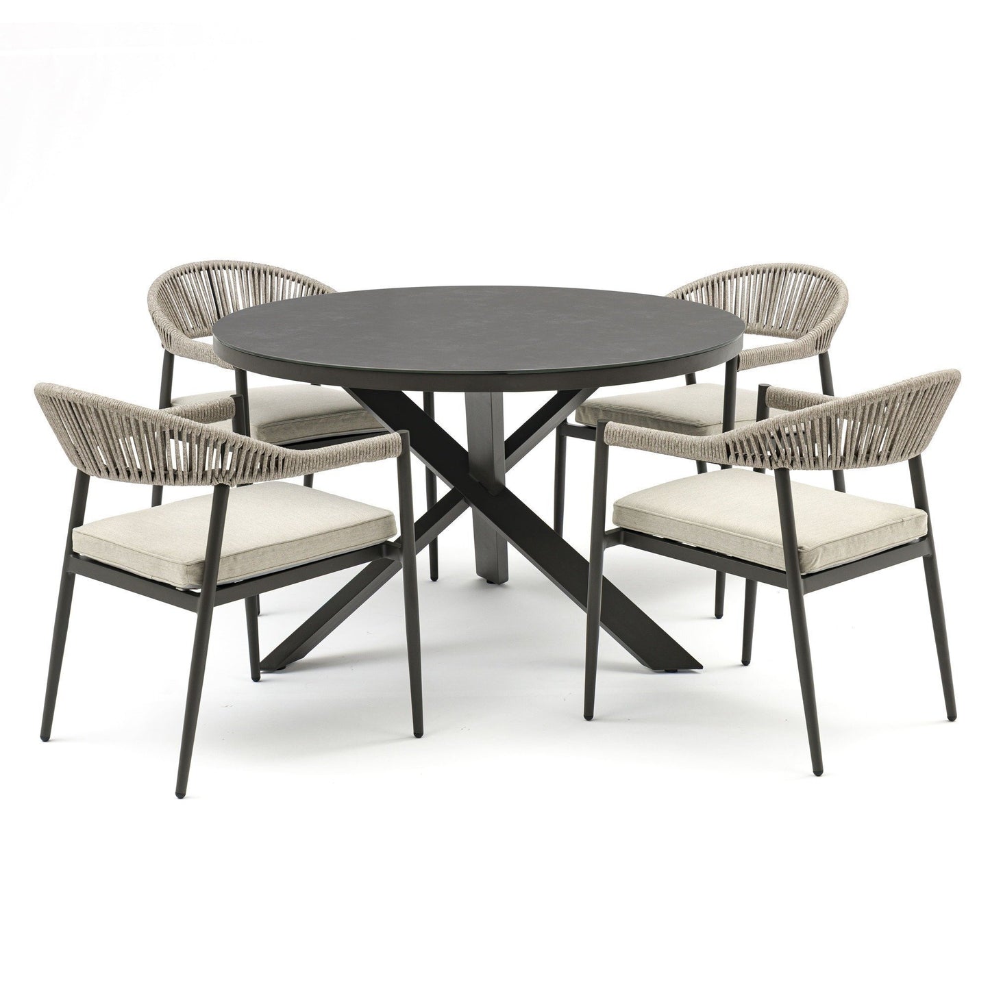 Homeflair - Roma Rope Weave Dining Set
