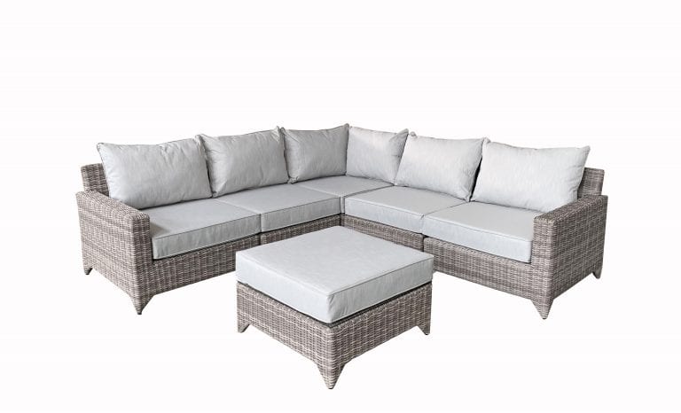 Rattan Helena Modular Corner Sofa in Grey | Hele0310