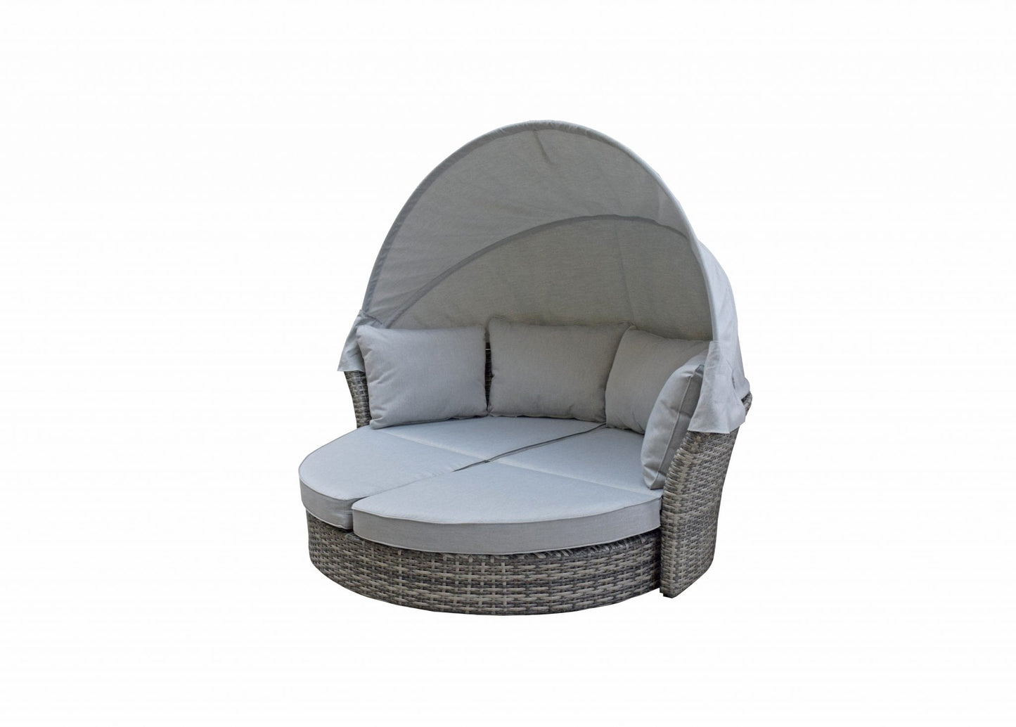 Rattan Lily Modular Daybed with Sunroof in Grey | Lily0015
