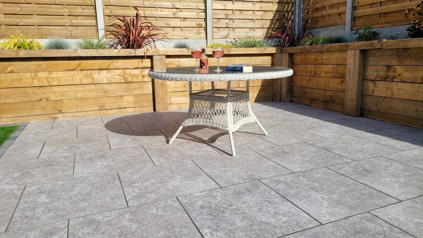 Rattan Round Table + 6 Dining Chairs | Rose | Rose0389_0393