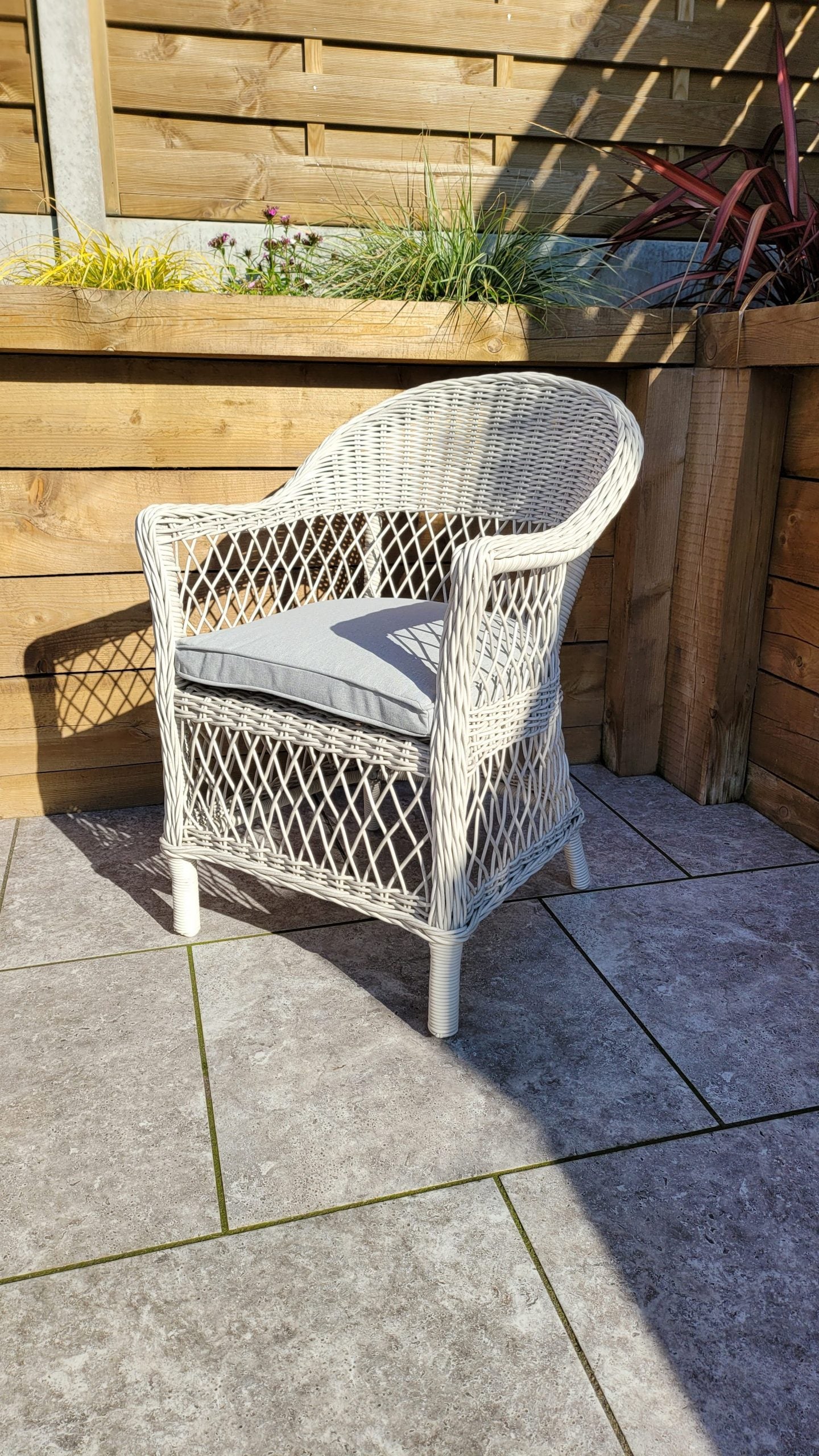 Rattan Round Table + 6 Dining Chairs | Rose | Rose0389_0393