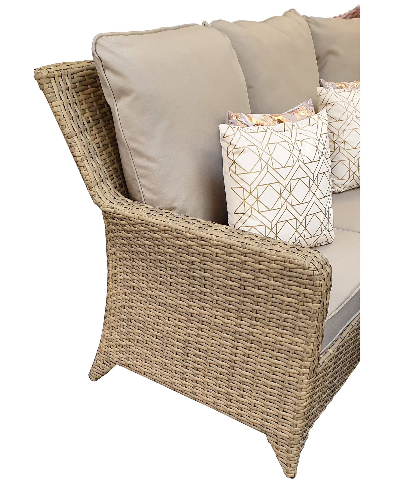 Rattan Corner Dining Set in Natural | Sarah | Sara0048