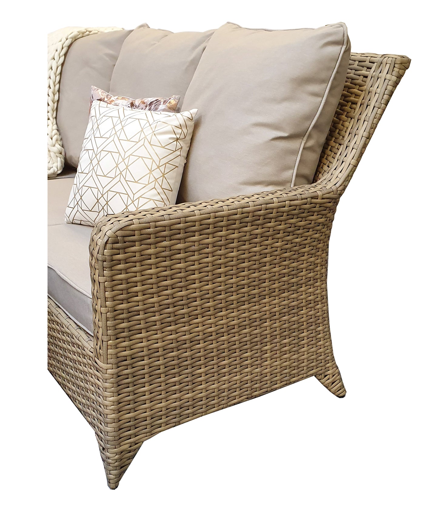 Rattan Corner Dining Set in Natural | Sarah | Sara0048