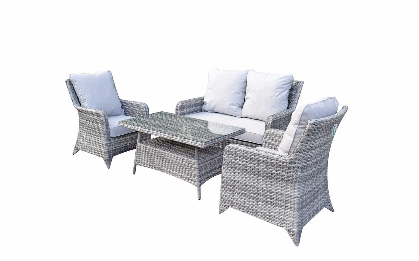 Rattan Sofa Set with High Coffee Table | Sarah | Sara0380