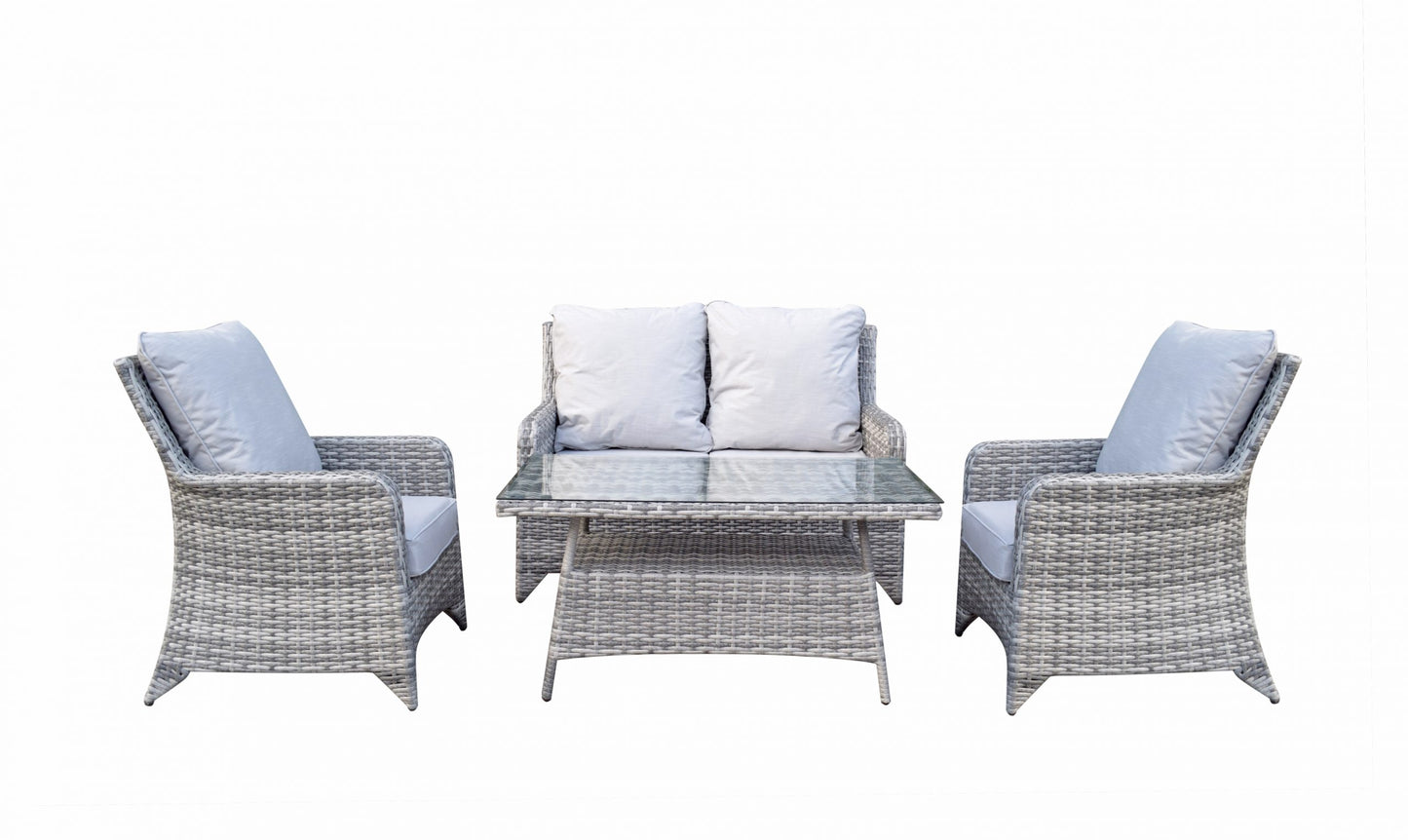 Rattan Sofa Set with High Coffee Table | Sarah | Sara0380
