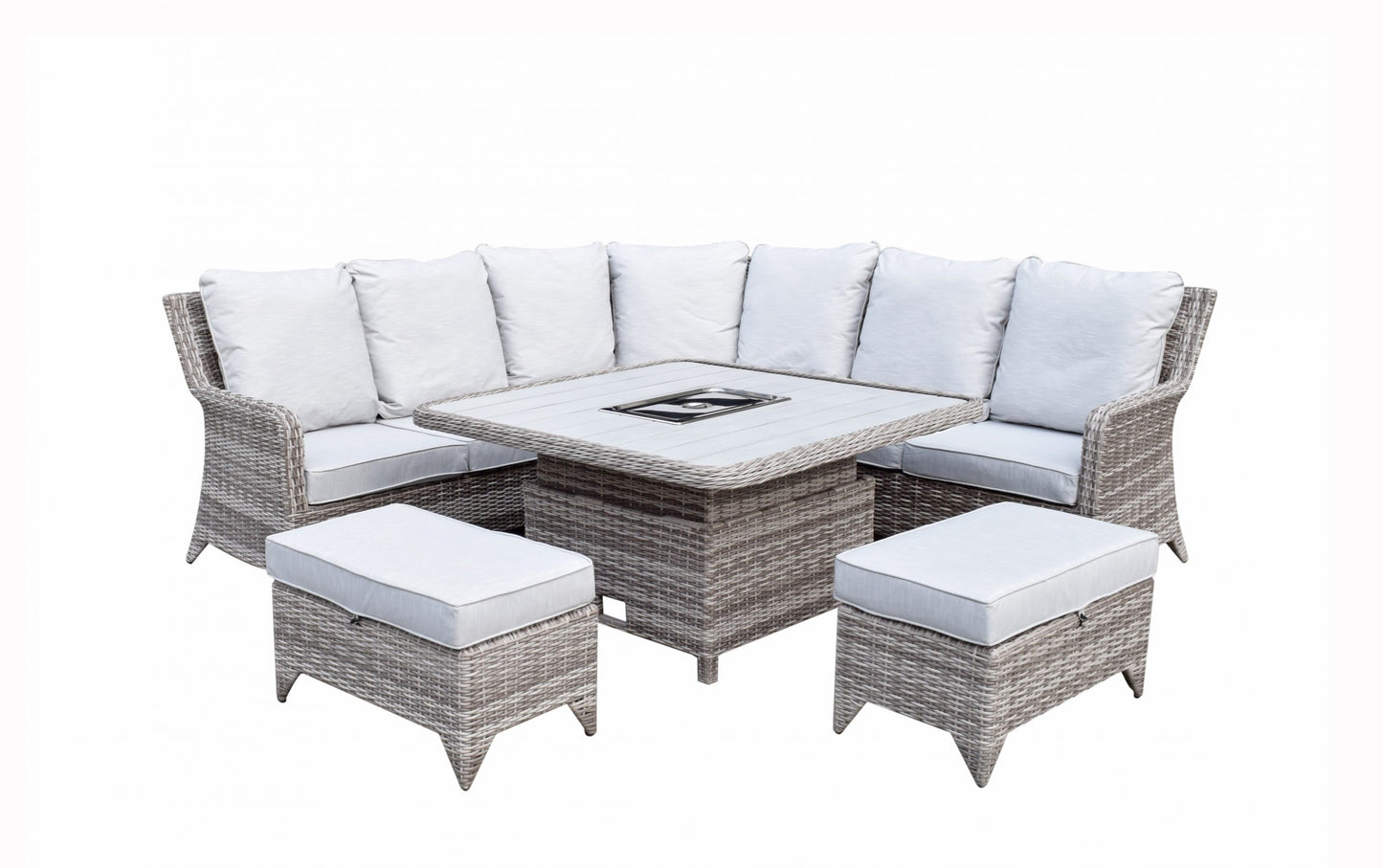Sarah Corner Dining Sofa with lift table and ice bucket | Sara0392