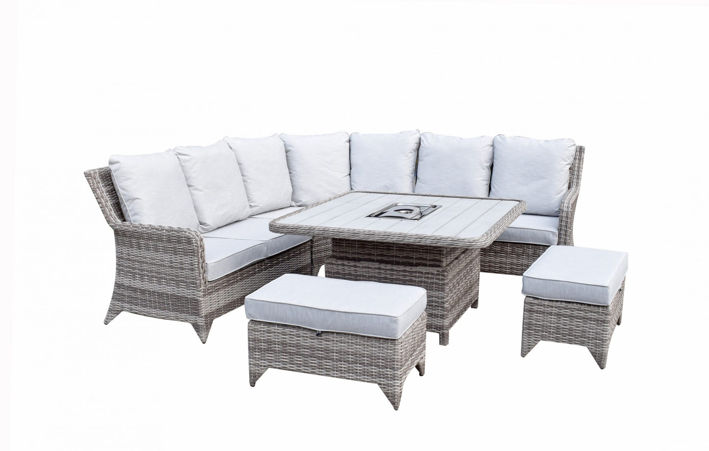 Sarah Corner Dining Sofa with lift table and ice bucket | Sara0392
