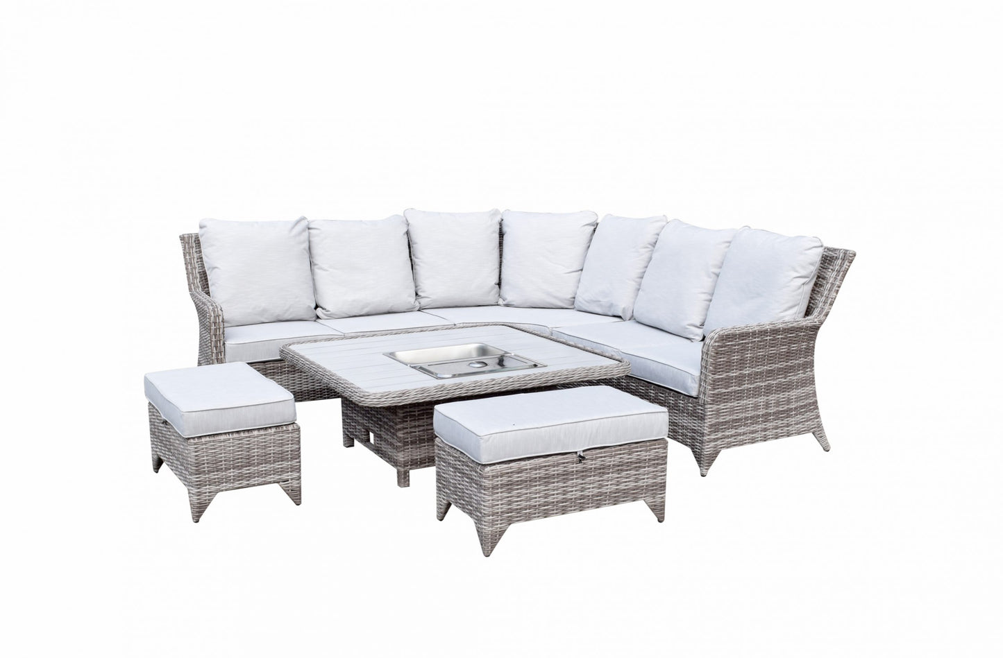 Sarah Corner Dining Sofa with lift table and ice bucket | Sara0392