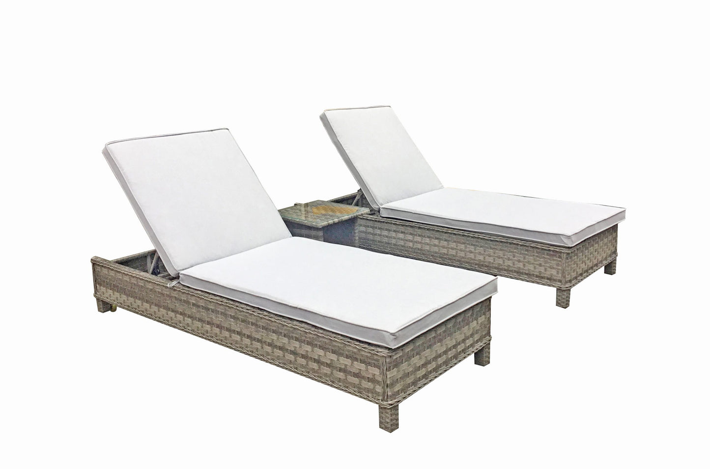 Rattan pair of Sun loungers | Sarena | Sare0258