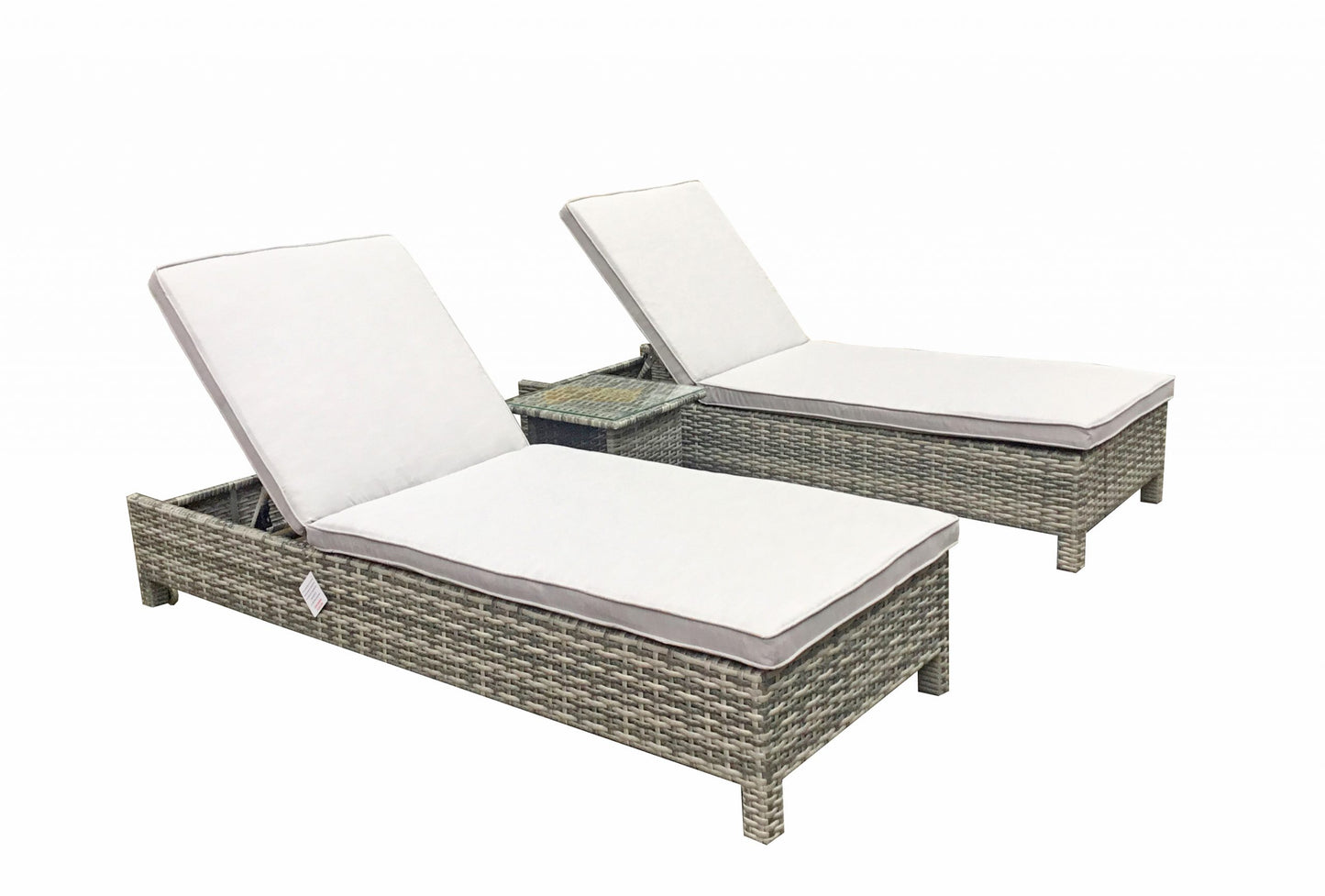 Rattan pair of Sun loungers | Sarena | Sare0258